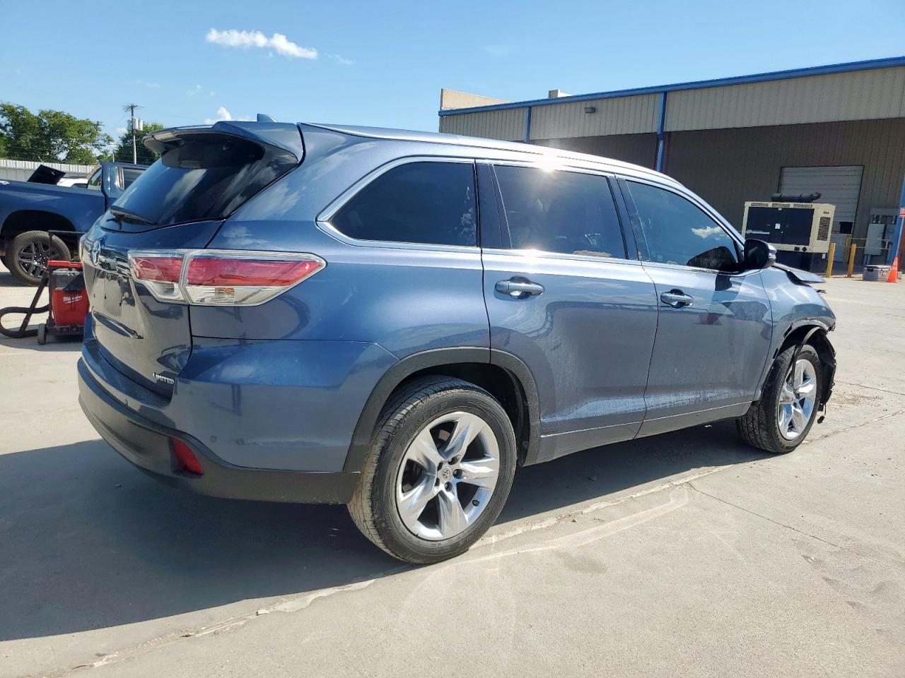2015 Toyota Highlander Limited blue null gas 5TDYKRFH6FS040426 photo #4