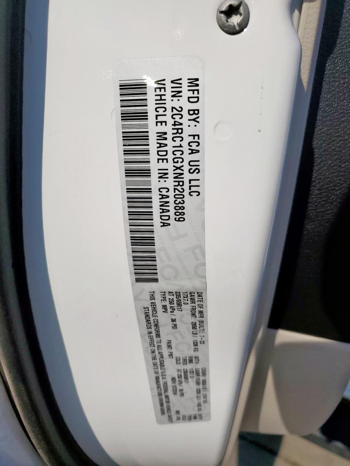 2022 Chrysler Voyager Lx VIN: 2C4RC1CGXNR203889 Lot: 68384875