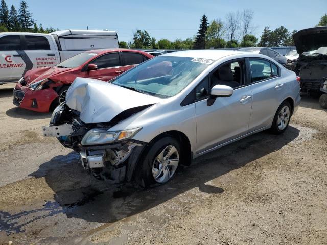 2015 HONDA CIVIC LX   for sale at Copart ON - TORONTO