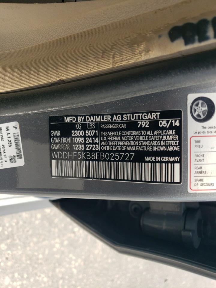 2014 Mercedes-Benz E 350 VIN: WDDHF5KB8EB025727 Lot: 66249965