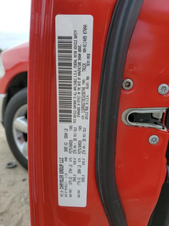 2014 Ram 1500 Slt VIN: 1C6RR6GT9ES236746 Lot: 70718865