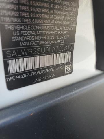 2020 LAND ROVER RANGE ROVER SPORT HSE  