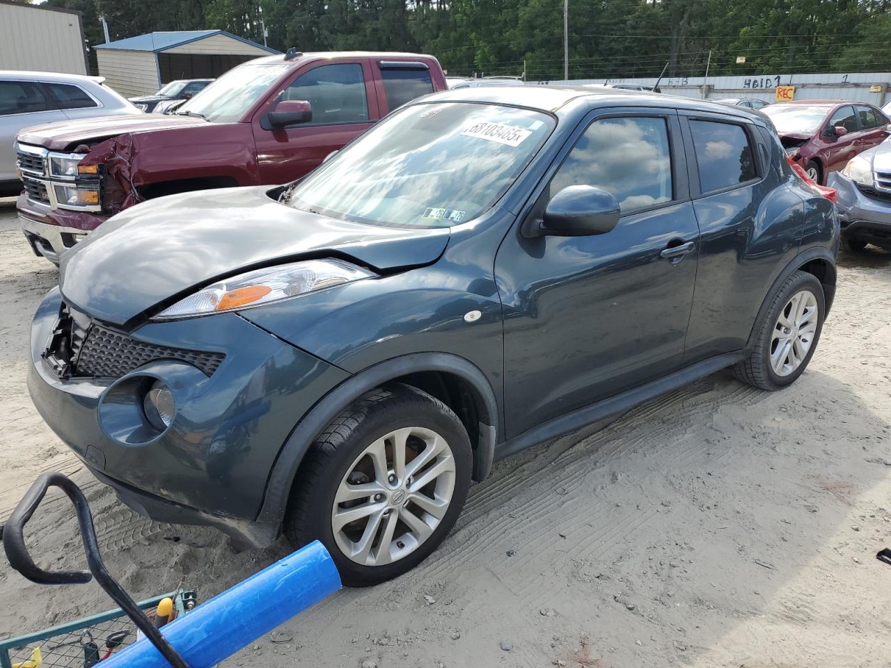 2013 Nissan Juke S green suv gas JN8AF5MV7DT213381 photo #1