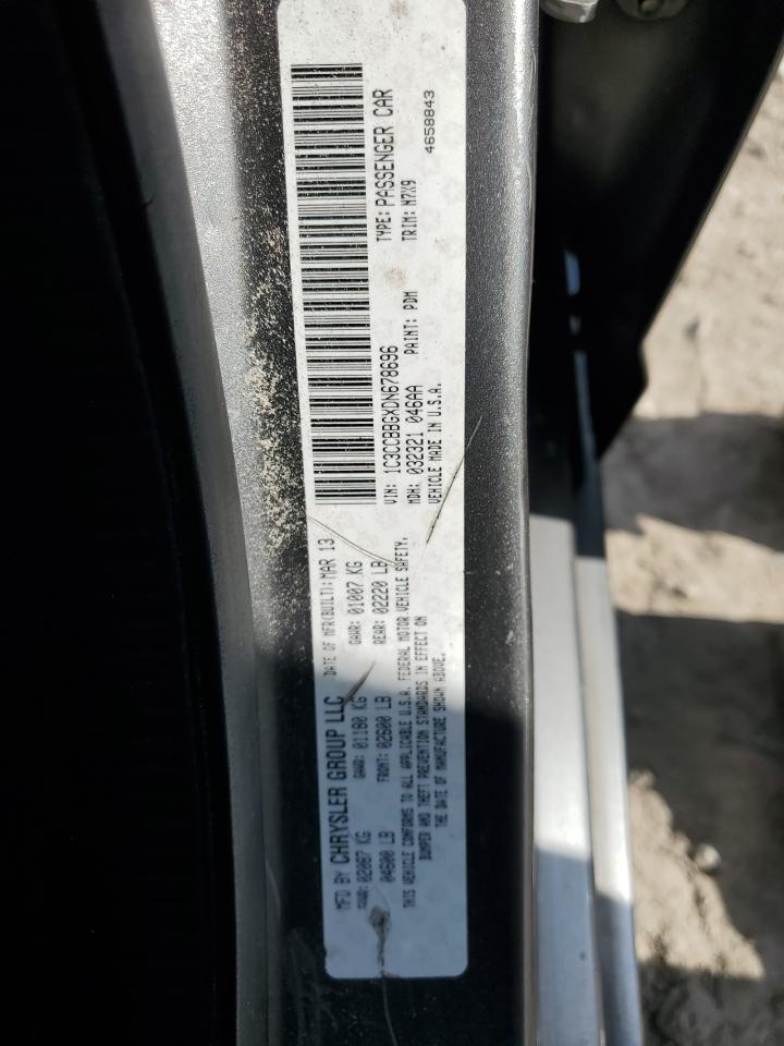 2013 Chrysler 200 Touring VIN: 1C3CCBBGXDN678696 Lot: 68942755