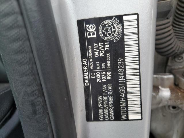 2018 MERCEDES-BENZ B 250 4MATIC  