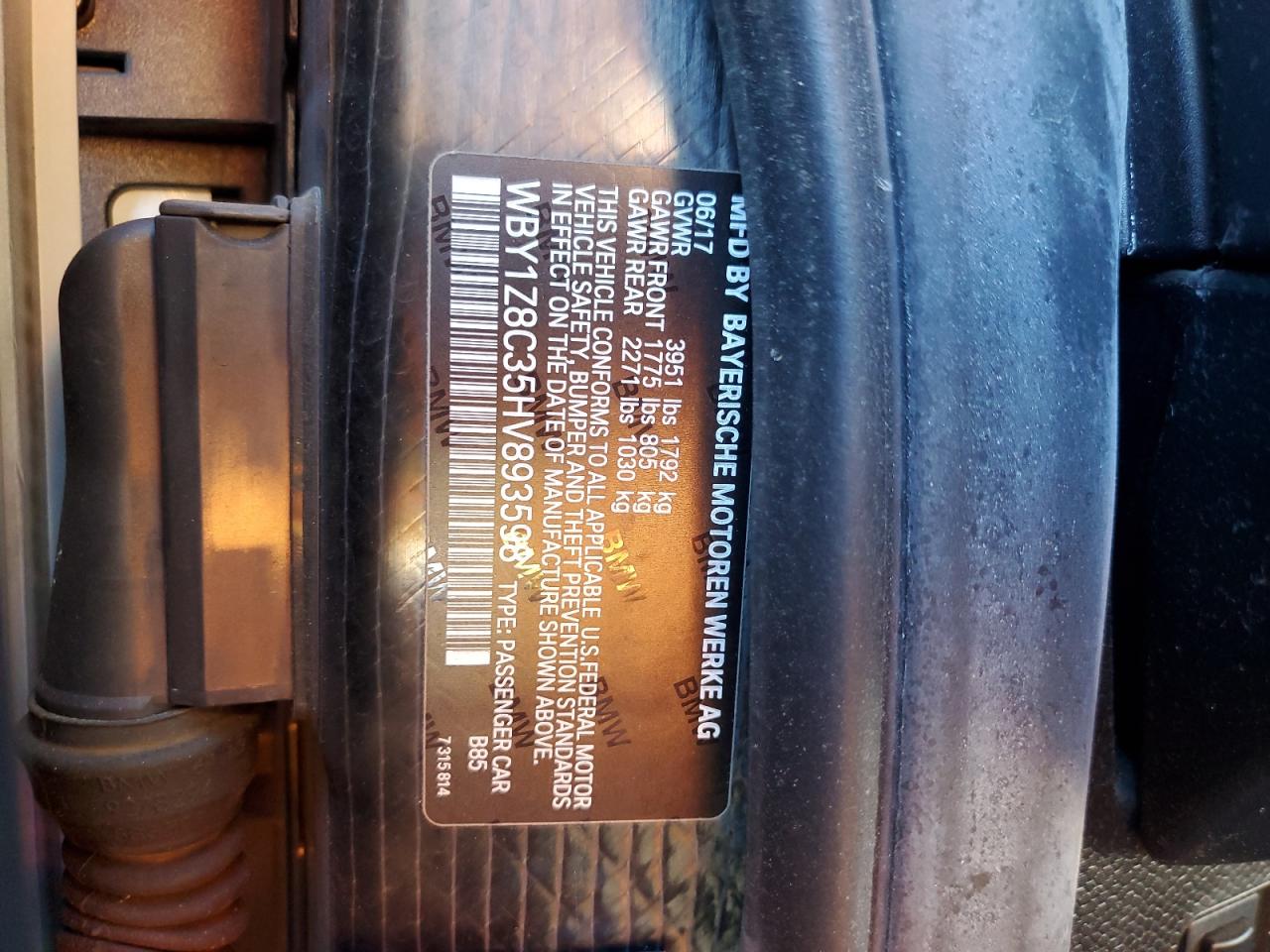 Фото: WBY1Z8C35HV893598