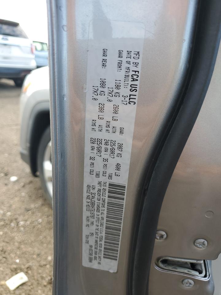 2017 Jeep Compass Latitude VIN: 3C4NJDBBXHT618787 Lot: 70528405