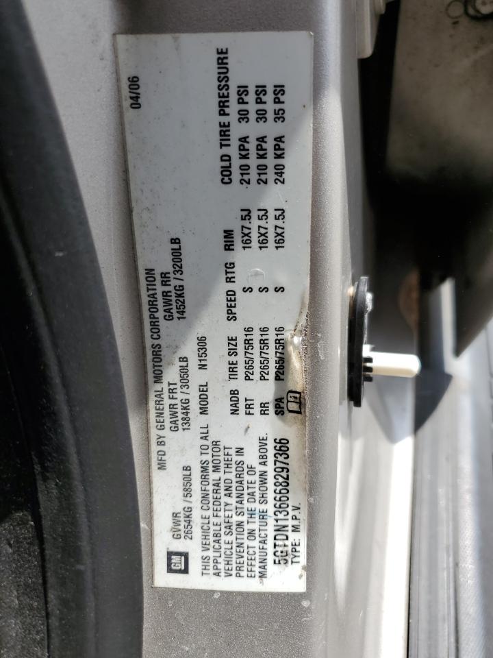 2006 Hummer H3 VIN: 5GTDN136668297366 Lot: 69648285