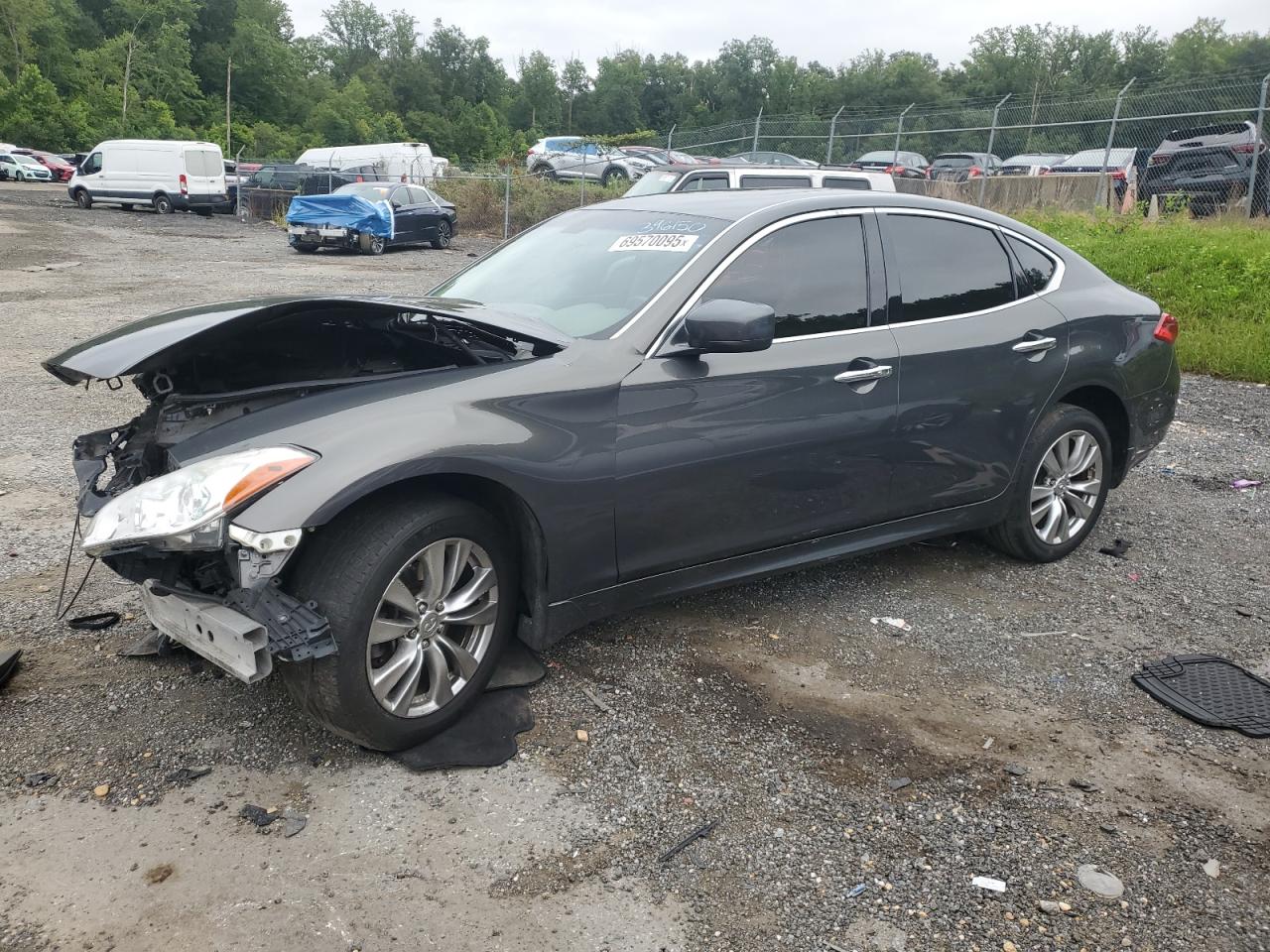 2012 Infiniti M37 X charcoal null gasoline JN1BY1AR6CM396150 photo #1