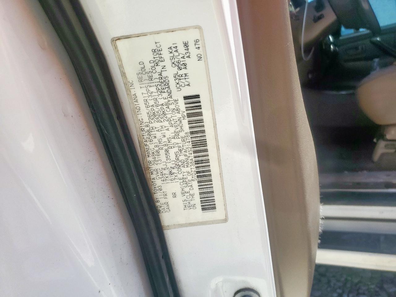 2004 Toyota Sequoia Limited VIN: 5TDZT38A74S214788 Lot: 70366815