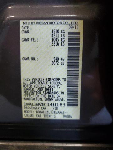2014 NISSAN ALTIMA 2.5  