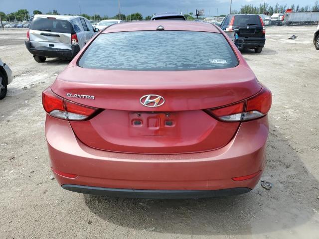  HYUNDAI ELANTRA 2014 Czerwony