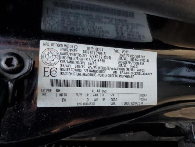 2014 FORD FOCUS SE  