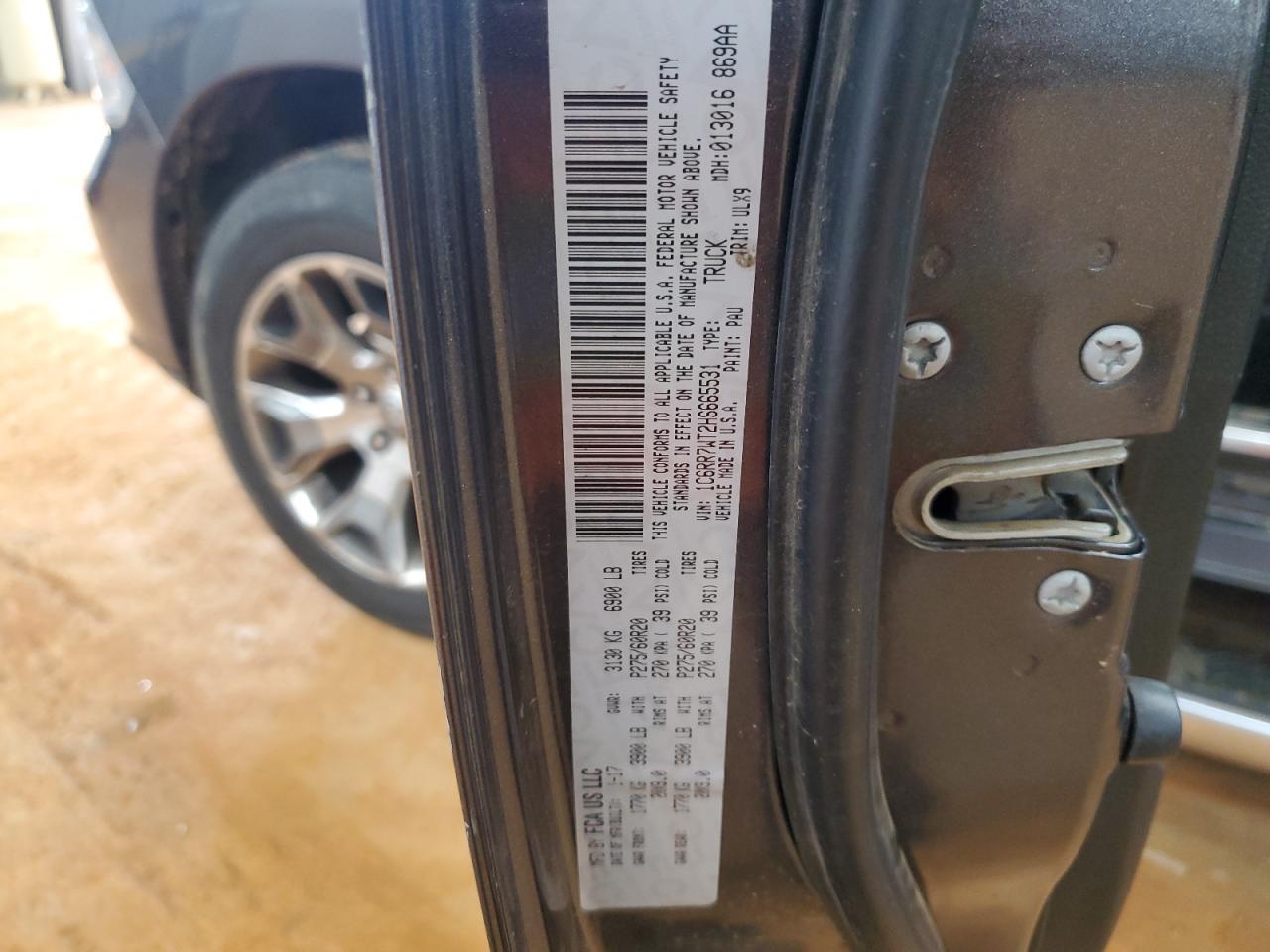 2017 Ram 1500 Longhorn VIN: 1C6RR7WT2HS665531 Lot: 69414175