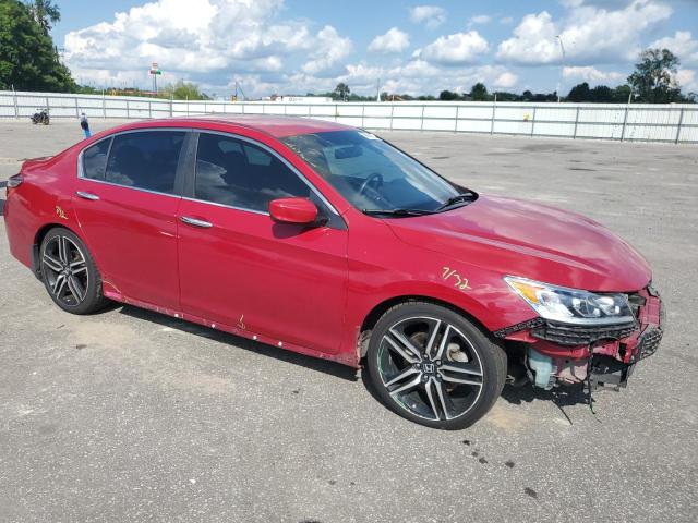  HONDA ACCORD 2017 Красный