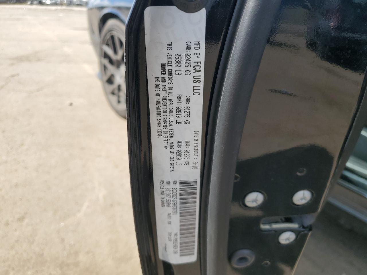 2016 Dodge Challenger R/T Scat Pack VIN: 2C3CDZFJ7GH337281 Lot: 69538845