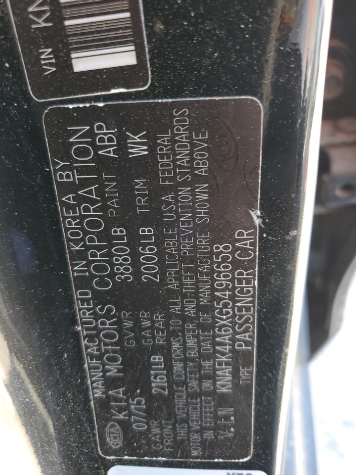 2016 Kia Forte Lx VIN: KNAFK4A6XG5496658 Lot: 69871825