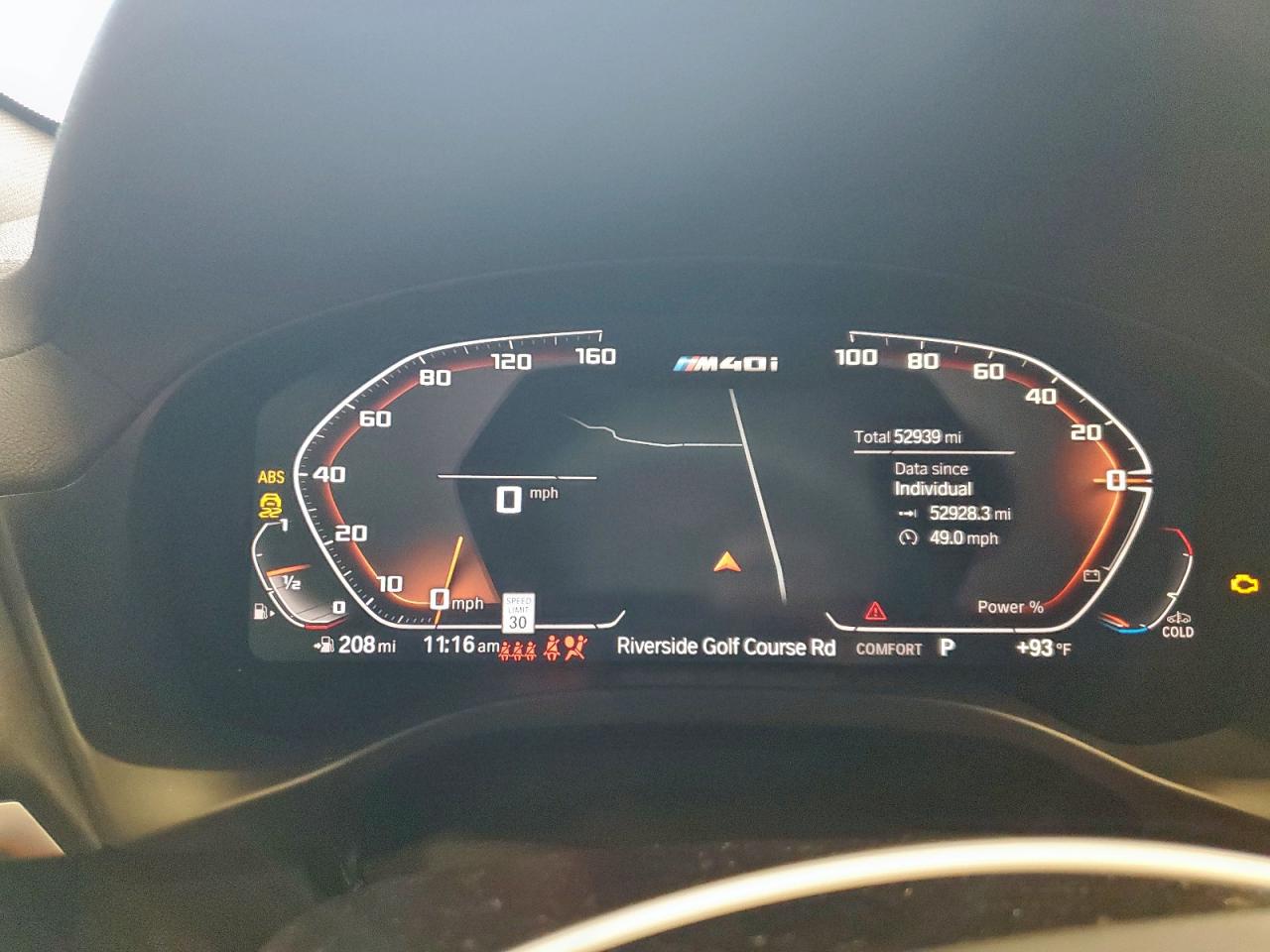 2022 BMW X4 M40I VIN: 5UX43DT06N9J31429 Lot: 68353095