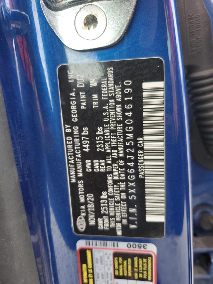 2021 Kia K5 Gt Line VIN: 5XXG64J25MG046190 Lot: 70665205