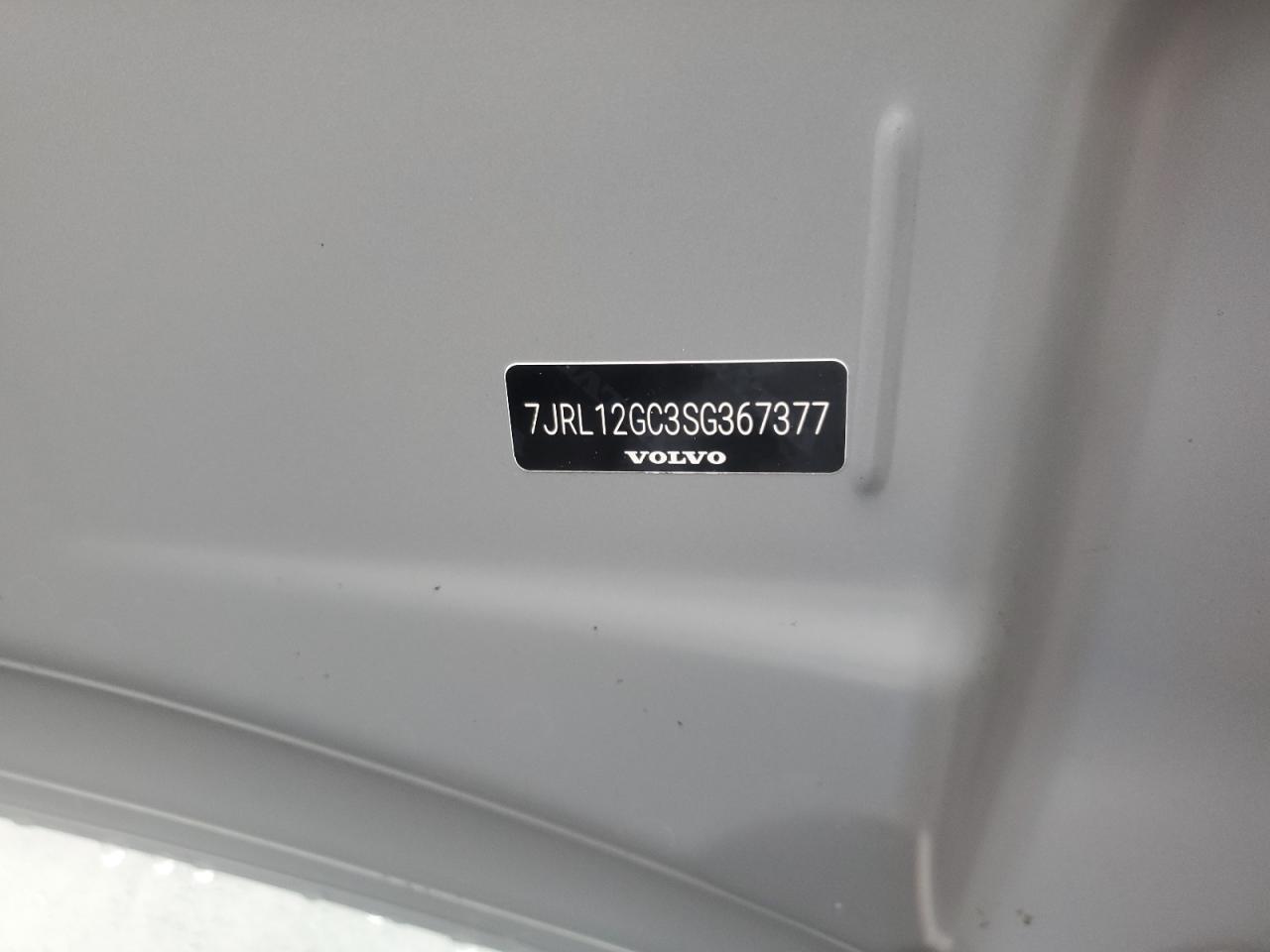 2025 Volvo S60 Plus VIN: 7JRL12GC3SG367377 Lot: 67636865