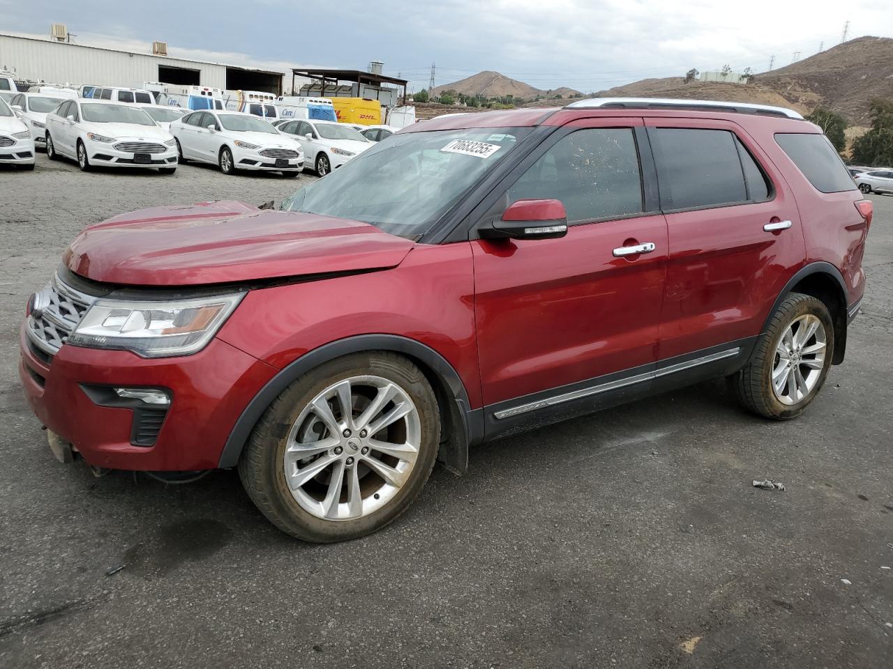 2018 Ford Explorer Limited red null gas 1FM5K7FH8JGC91048 photo #1