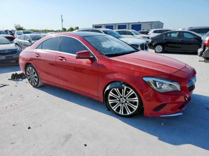  MERCEDES-BENZ CLA-CLASS 2018 Czerwony