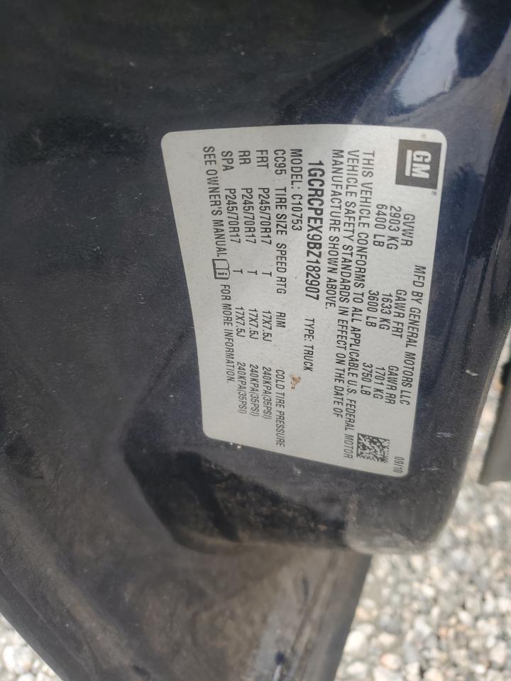 2011 Chevrolet Silverado C1500 VIN: 1GCRCPEX9BZ182907 Lot: 70494905