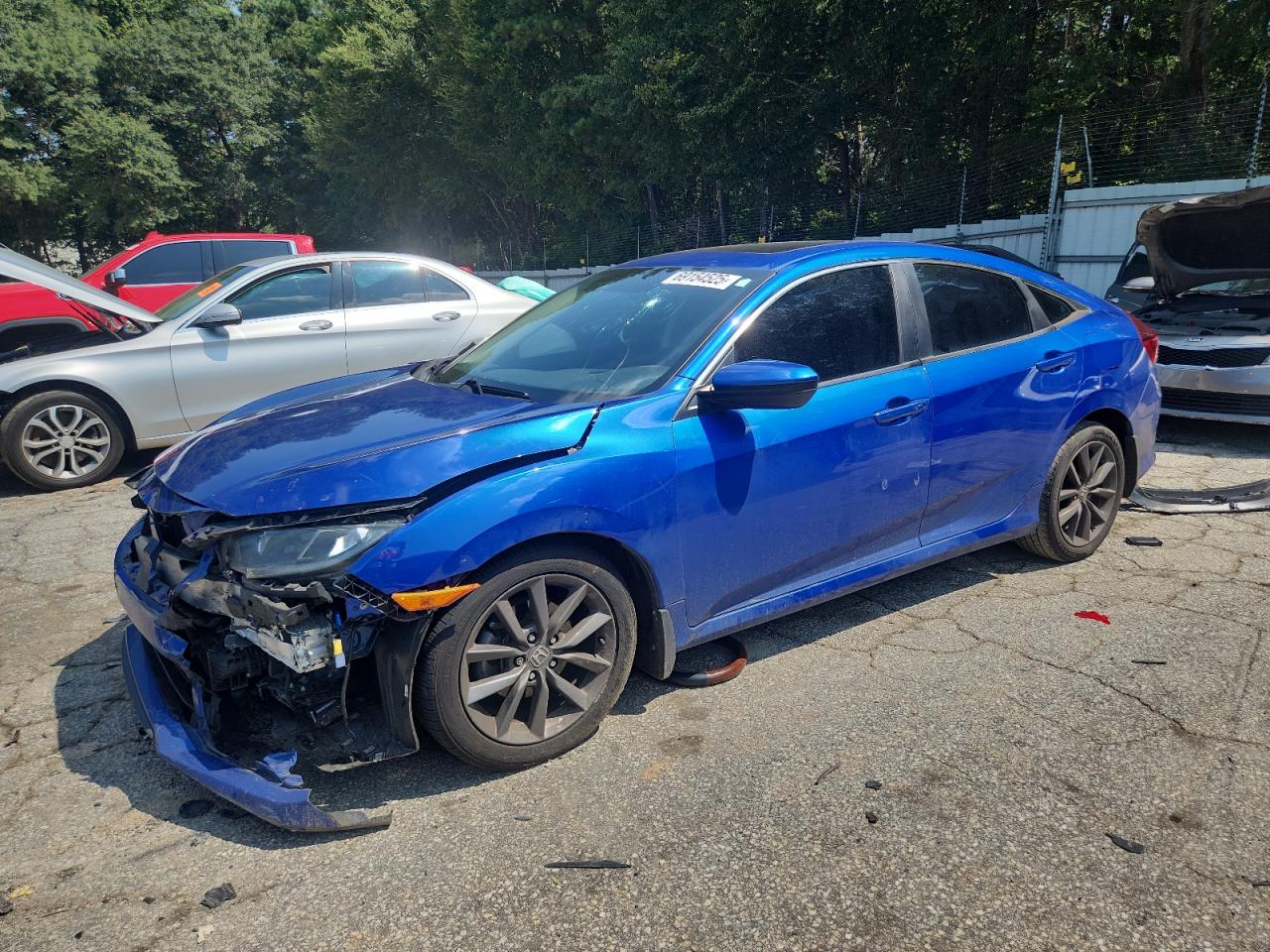 2019 Honda Civic Ex blue null gas 19XFC1F34KE007441 photo #1