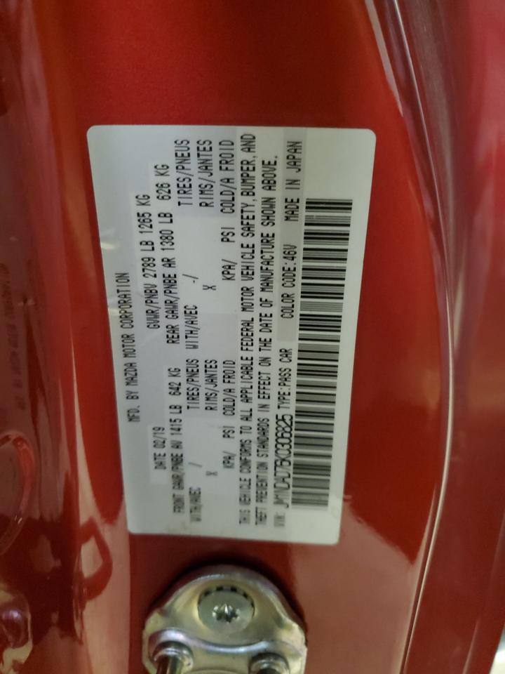 2019 Mazda Mx-5 Miata Grand Touring VIN: JM1NDAD76K0306825 Lot: 67728315