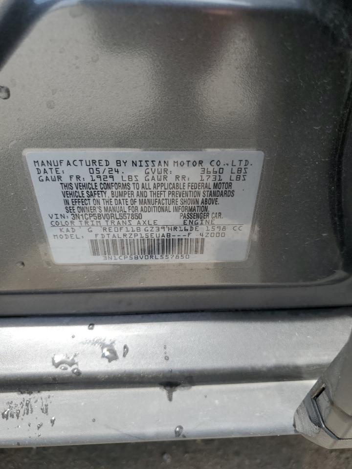 2024 Nissan Kicks S VIN: 3N1CP5BV0RL557850 Lot: 67386415