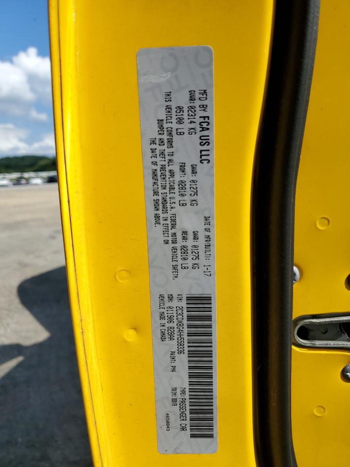 2017 Dodge Charger Se VIN: 2C3CDXBG4HH558336 Lot: 69988645