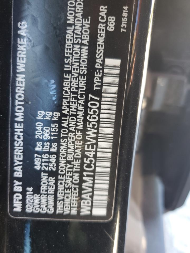 2014 BMW X1 Sdrive28I VIN: WBAVM1C54EVW56507 Lot: 68342065