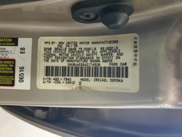 2010 TOYOTA COROLLA BASE  