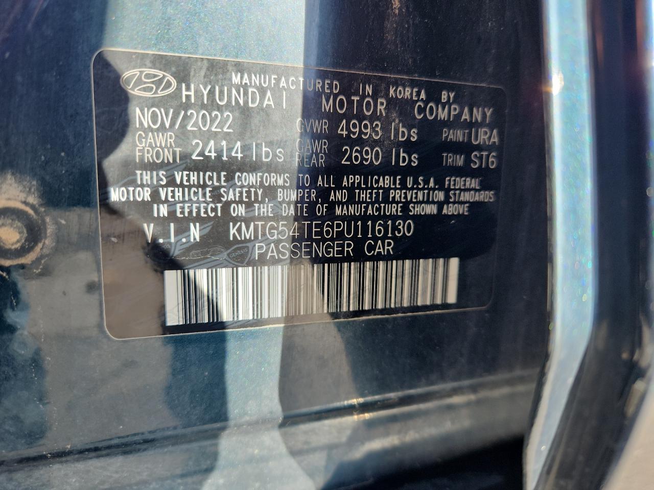 2023 Genesis G70 Base VIN: KMTG54TE6PU116130 Lot: 68555715