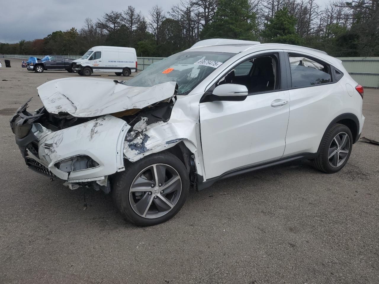 2021 Honda Hr-V Ex white null gas 3CZRU6H51MM736070 photo #1