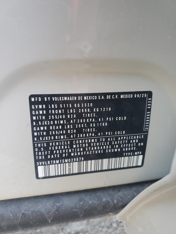 2025 Volkswagen Tiguan Sel R-Line Black VIN: 3VVLR7RM1SM029879 Lot: 70231525