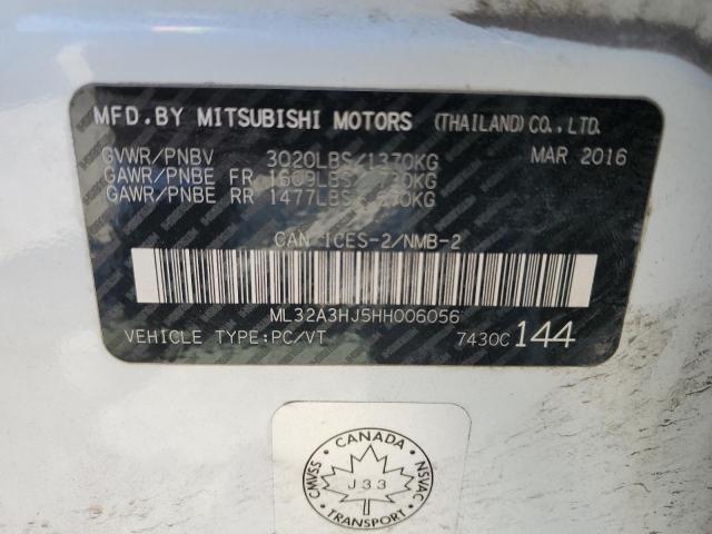 2017 MITSUBISHI MIRAGE ES  