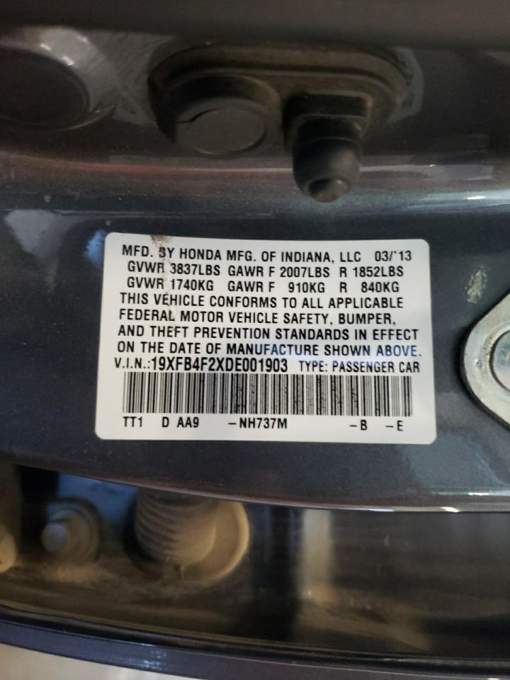 2013 Honda Civic Hybrid VIN: 19XFB4F2XDE001903 Lot: 69800125