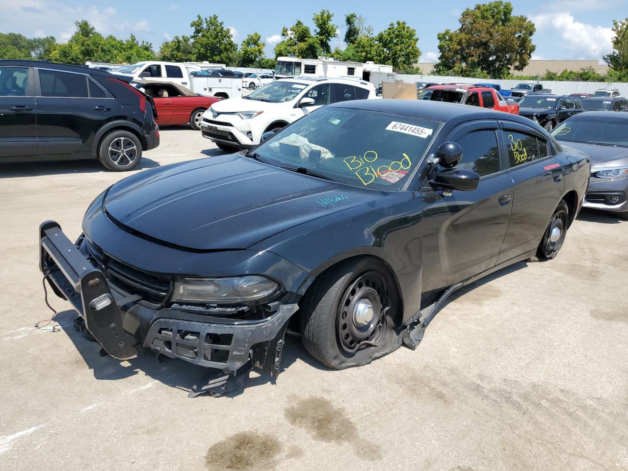 2018 Dodge Charger Police black null gas 2C3CDXKT2JH295430 photo #1