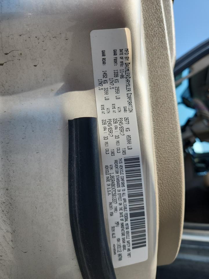 1J8GR48KX7C561227 2007 Jeep Grand Cherokee Laredo