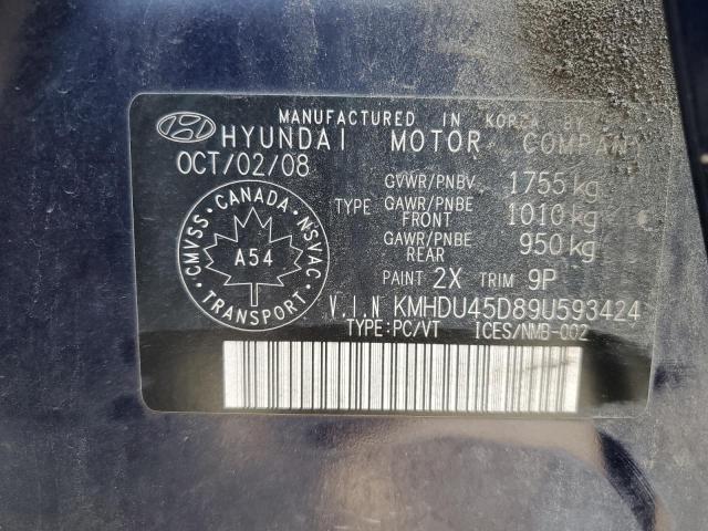 2009 HYUNDAI ELANTRA GLS  