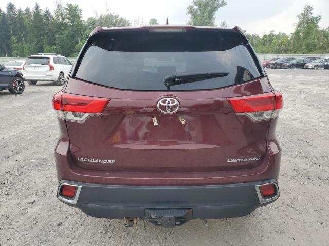  TOYOTA HIGHLANDER 2017 Red