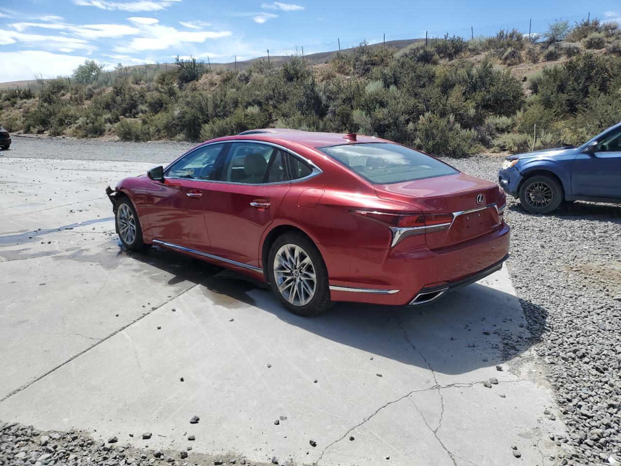2018 Lexus Ls 500 Base red null gas JTHC51FF5J5003172 photo #3