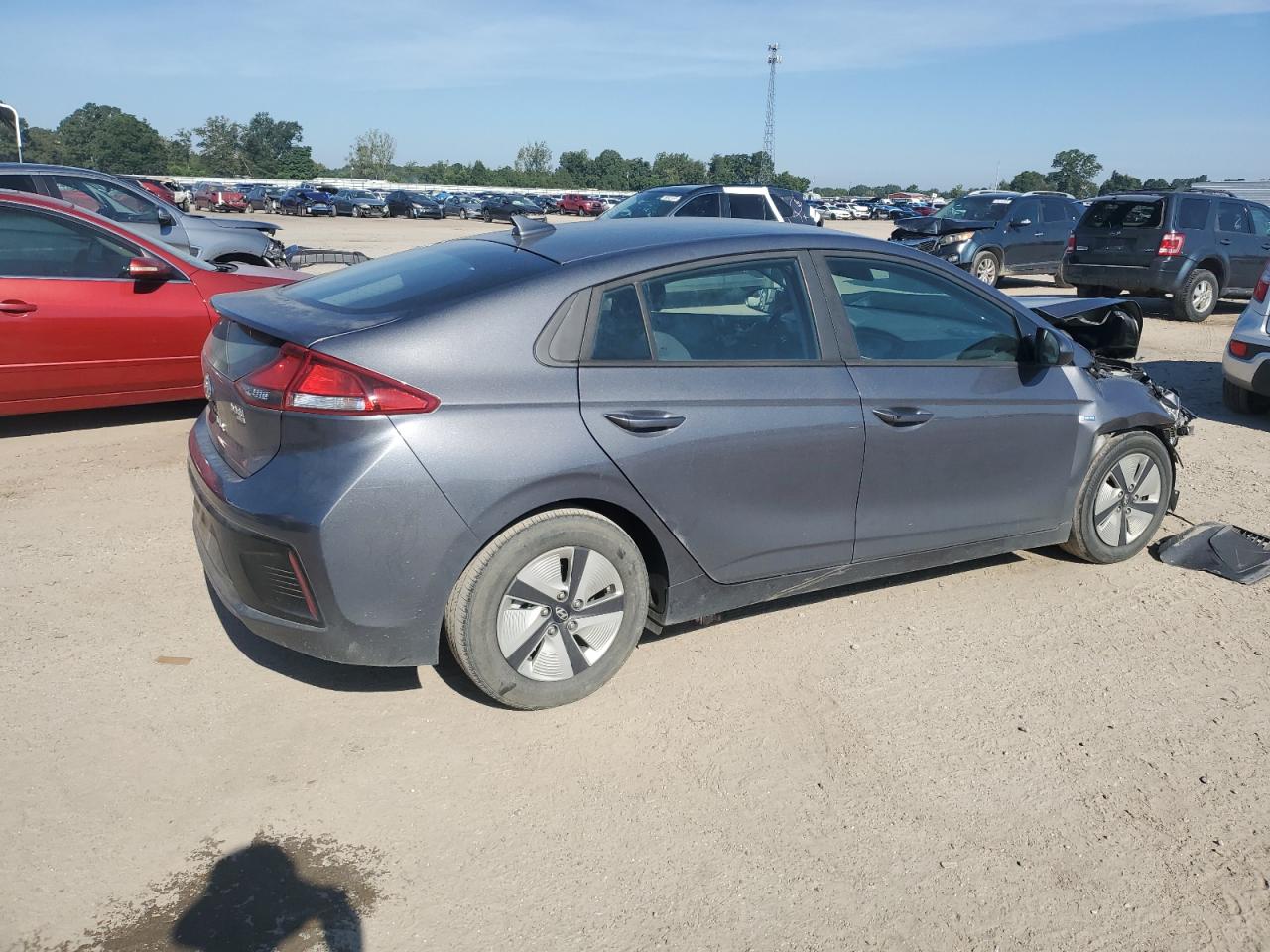 2018 Hyundai Ioniq Blue grey null hybrid KMHC65LC8JU075324 photo #4