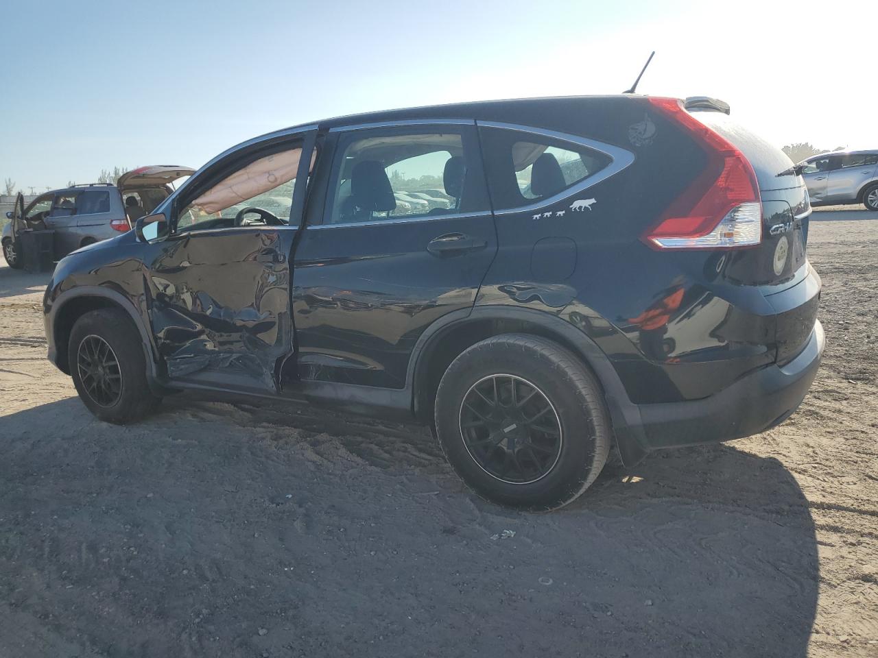 2014 Honda Cr-V Lx black null gas 3CZRM3H31EG707195 photo #3