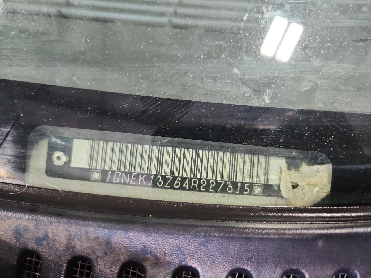 2004 Chevrolet Tahoe K1500 VIN: 1GNEK13Z64R227315 Lot: 67542205