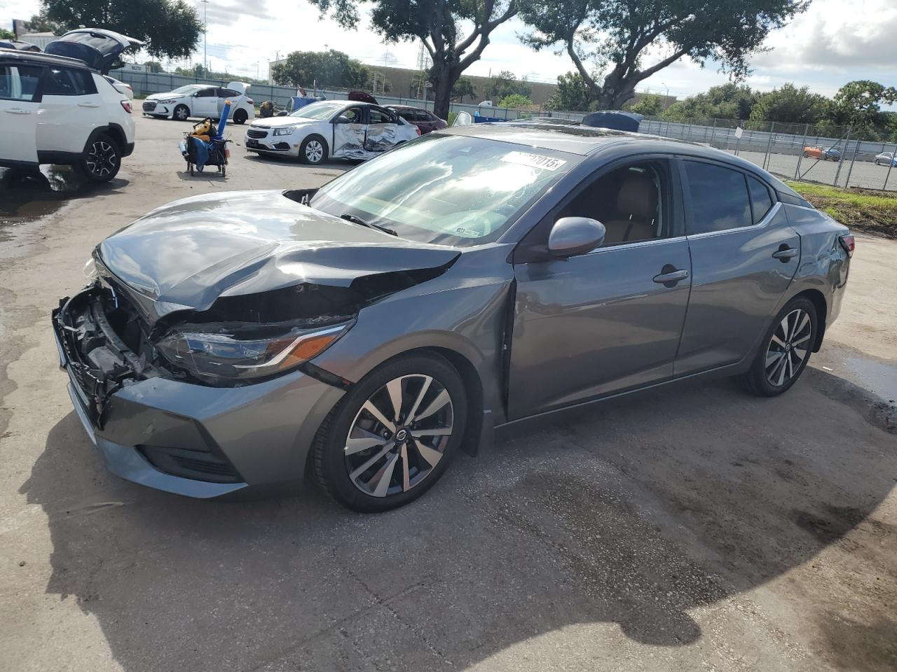 2020 Nissan Sentra Sv grey null gas 3N1AB8CV3LY290543 photo #1