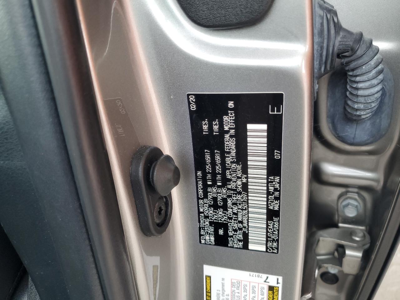 2020 Lexus Nx 300 Base VIN: JTJAARBZ8L5017697 Lot: 68014145