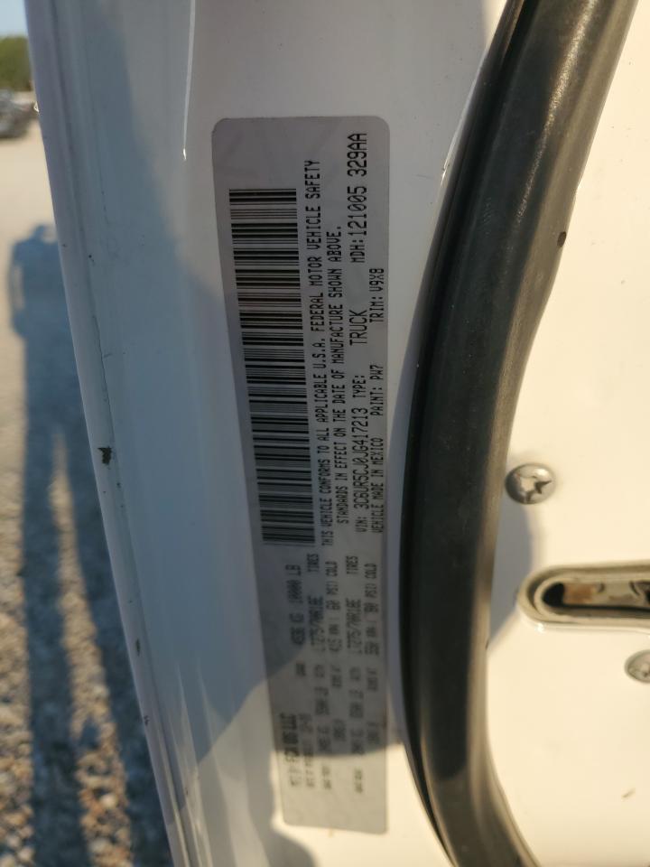 2018 Ram 2500 St VIN: 3C6UR5CJ0JG417213 Lot: 68816135