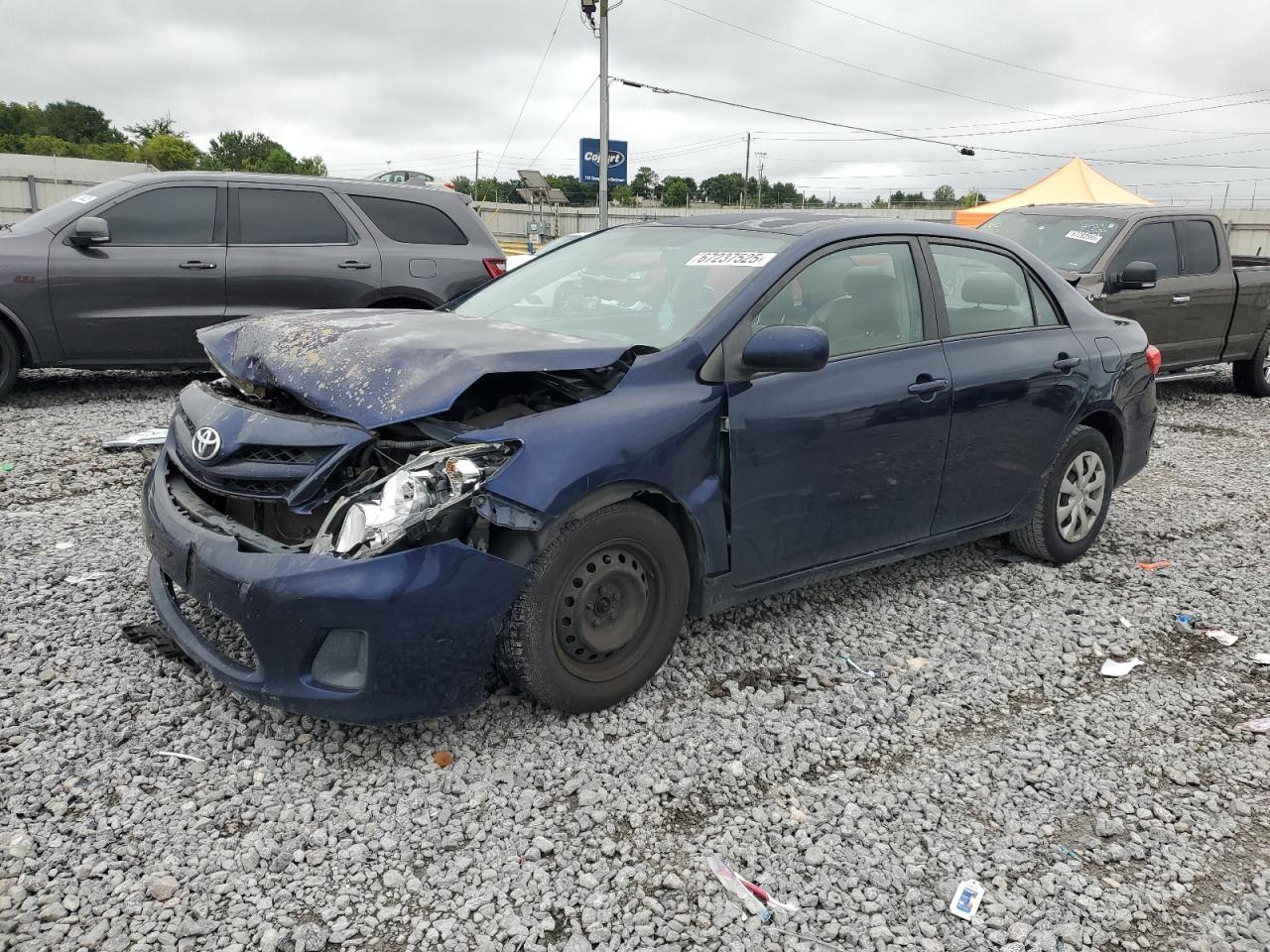 2011 Toyota Corolla Base blue sedan gas 2T1BU4EE7BC639302 photo #1